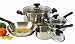 7 PC STAINLESS STEEL COOKWARE SET WITH ENCAPSULATED BASE
