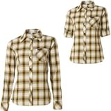 RVCA  Junior's Rod Iron Plaid Shirt,Raw Gold,Small