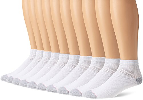 Hanes Men's 10 Pack Ultimate Cushion Ankle Socks