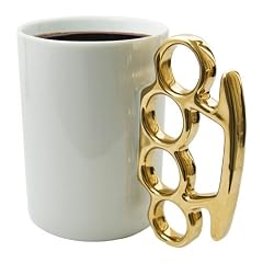 Tasse SCHLAGRING - wei� mit goldenem Henkel