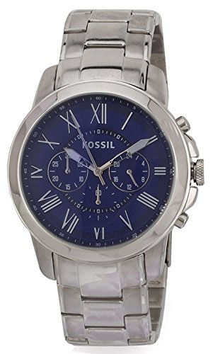 Fossil Men's FS4844 Grant Stainless Steel Watch with Link Bracelet