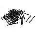 M3 x 35 Alloy Steel Hex Bolt Socket Head Cap Machine Screw Black 30Pcs