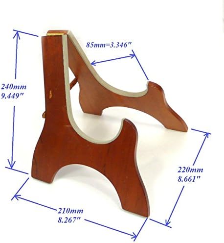 Mahogany Two Way Adjusted Wood Stand - No Laser - For Ukulele, Violin, Flat Mandolin