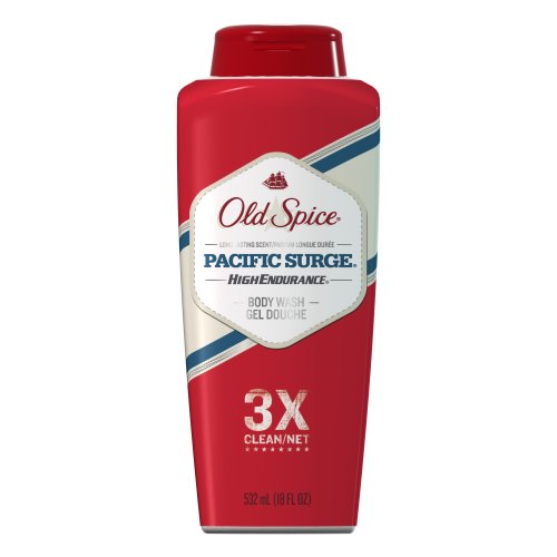 Old Spice High Endurance Pacific Surge Scent Men's Body Wash 18 Fl Oz (Pack of 6)