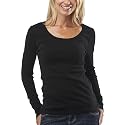 Merona&reg; Women's Ultimate Long Sleeve Tee - Black