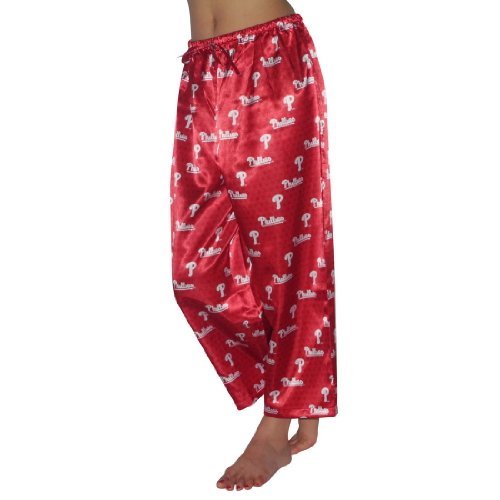 Womens MLB Philadelphia Phillies Comfortable Fit Sleepwear / Pajama Pants - Red (Size: XL)