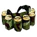 Redneck 6 Pack Beer and Soda Can Holster Belt, Camouflage
