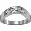14K White Gold Diamond Ring/Band - 0.30 Ct.