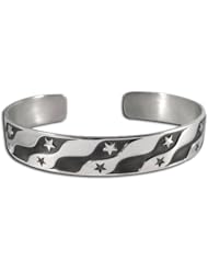 Sterling Silver Americana Americana Bracelet. Made in USA.