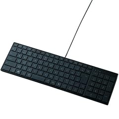 ELECOM パンタグラフ式キーボード/103キー/極薄タイプ/Lサイズ/ブラック (PS3対応) TK-FCP004BK