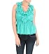 A & Co. Ruffled Smocked Blouse in Sea Green