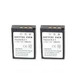 Digital Camera Battery for Olympus E-400 / E-410 / E-420 / E-450 / E-620 / E-P2 / E-P1 / E-PL1 - Qty: 2