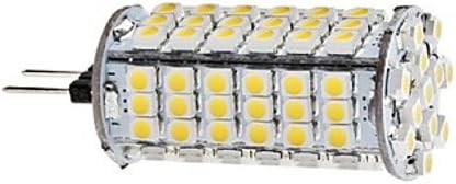 Daiwl 2pcs G4 5W 102x3528 SMD 400-420LM 3000-3500K Warm White Light LED Corn Bulb (12V)