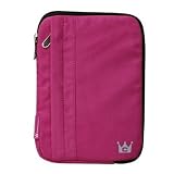 CaseCrown Faux Suede Sleeve (Fuschia) for Barnes & Noble Nook eReader ~ CaseCrown