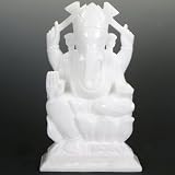 White Soap Stone Ganesh Statue