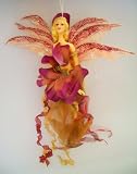 Review Simple Luxuries  / Christmas Holiday Beautiful Amber Organza Fairy Fairies Ornament