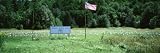American Flag Near a War Memorial, Iraq War Memorial, Vermont, USA by Panoramic Images , 12x36