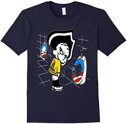 Men's Funny Don't Tread On Me T-Shirt Medium Navy