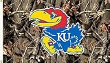 Kansas Jayhawks 3'x5' Realtree Camo Flag - COLLEGE ATHLETICS Sports Merchandise