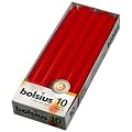 Ivyline  Bolsius 103600352241 Box of 10 Tapers, Red, 245x24mm