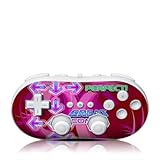 Dance Arcade Pink Design Skin Decal Sticker for the Wii Classic Controller