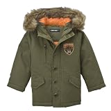 Toddler Boys' Cherokee Expedition Jacket - Khaki Green/ Orange