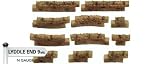 Hornby N8019 Lyddle End Cotswold Stone Wall Pack No 3 N Gauge Building Accessory