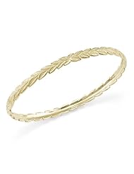 Maile Leaf 4.5mm Bracelet in 14K Yellow Gold - Size 7