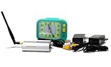 Clock Wireless Color Covert Camera 900 Mhz Receiver CCTV Surveillance Indoor Home Hidden Cameras System 1PU