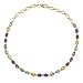 18k Yellow Gold Plated Sterling Silver Multi-Gemstone Necklace, 18