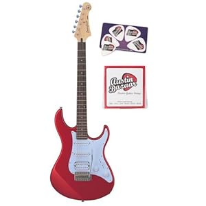 Best Deal Yamaha Pacifica Series PAC012 Electric Guitar Bundle with Strings and Pick Card - Metallic Red Review