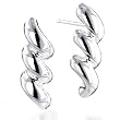 Sterling Silver Polished San Marco Drop Earrings