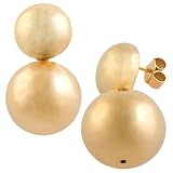 14kt Rose Gold Over Sterling Silver Bead Ball Earrings