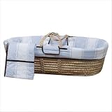 Metro Blue/Chocolate Moses Basket