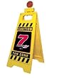 Robby Gordon 29 inch Caution Blinking Fan Zone Floor Stand NASCAR NASCAR
