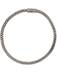 Jewelplus Sterling Silver & 18K Yellow 7.5" Fashion Bracelet