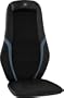 The Sharper Image MSG-C210C Quad Roller Dual-Action Shiatsu Massage Cushion, Black