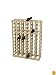 Wine Cellar Innovations Rustic Pine Individual Half Height Wine Rack for 66 Wine Bottles, 6 Column, Unstained