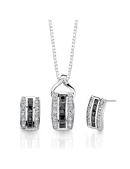 Unique Sophistication: Sterling Silver Celebrity Style Bridal Jewelry Earring... by 