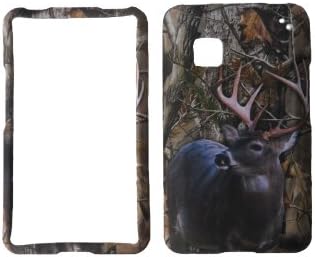 LG 840G TRACFONE STRAIGHT TALK NET10 TREE OAK WILD DEER GREEN WOODS CAMO CAMOUFLAGE HUNTER RUBBERIZED HARD COVER CASE SNAP ON