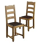 2 Compton Leather Dining Chairs