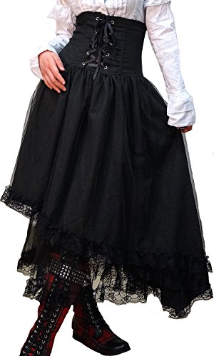 ゴスロリ　V系　VISUAL　ドレス　ドール　レース　コルセット　アシンメトリ　スカート　55-7701