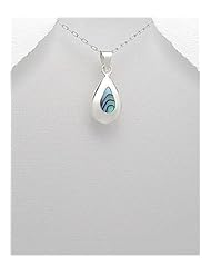 Shell Pendant Necklace In 92.5 Sterling Silver