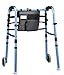 Carex Explorer Walker with 5″ Wheels, Glides, and Organizer
