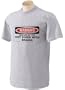 WARNING BEWARE OF THE HOT CHICK WITH BRAINS Youth T-Shirt (for Kids) ASH GREY XL
