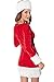 NuoReel Women's 2PC Mrs Santa Claus Dress Costume