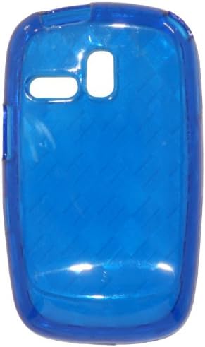 BUNDLE Samsung R355c Blue Diamond Checkered Solid TPU Design + V9 CAR CHARGER Soft Case Cover Skin Protector NET 10 Straight Talk