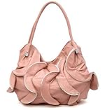 Cuffu Online High Quality Women/Girl Fashion Work School Office Lady Student Handbag Shoulder Bag Purse Totes Satchel Clutches Hobos + Free Gift (HOTLOVE - Gaga Style Celebrity P1863 White Luxury Quality Sunglasses UV400 Lens $10.99) 110517 PINK/WHITE Limited Edition