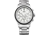 New Hugo Boss Men's Chronograph Stainless Steel Bracelet Watch with Three Sub-Dials and Date Display 1512326
