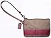 Coach Wristlet Signature Stripe Pink Silver 42618